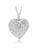 Locket Pendant Necklace Charm 1.5″ Engraved Flowers Heart Shape